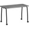 Lorell Mobile Training Table, 59" x 23.63" x 29.5", 300lb Capacity, Weathered Charcoal LLR60845 - alternate 1